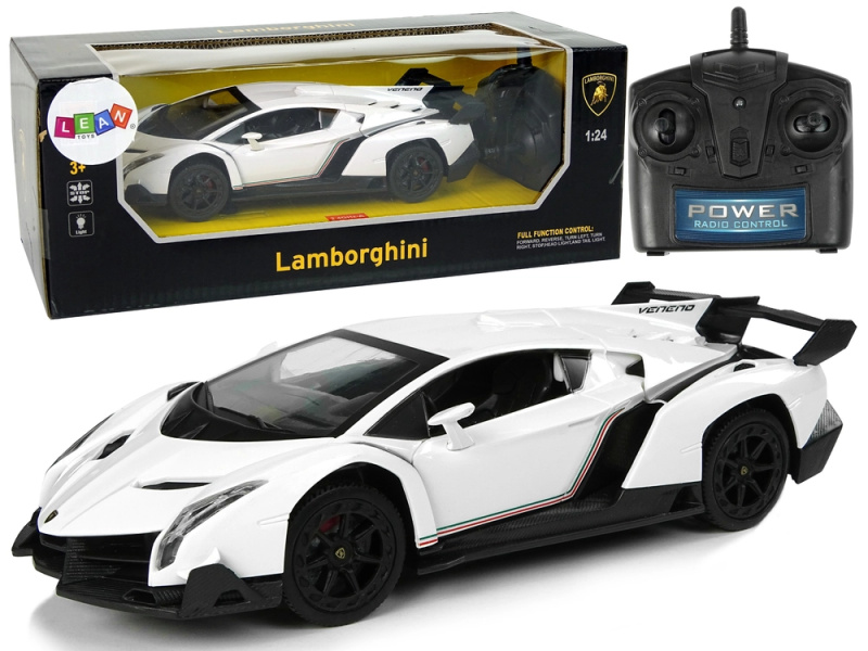 Sportovní auto R/C 1:24 Lamborghini Veneno White 2.4 G Světla