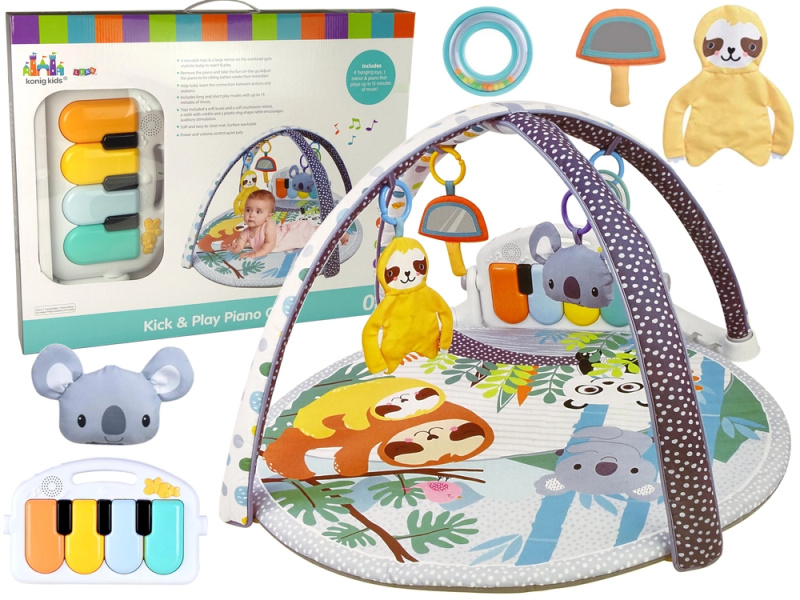 Leantoys Vzdělávací mat koala klavírní melodie přívěsky