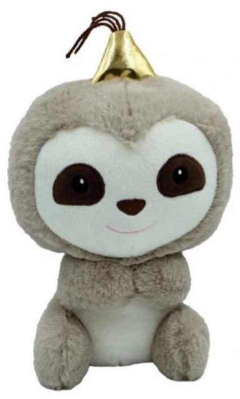 Babyono Plyšová hračka Tulilo Lenochod Olík, 23 cm - šedý