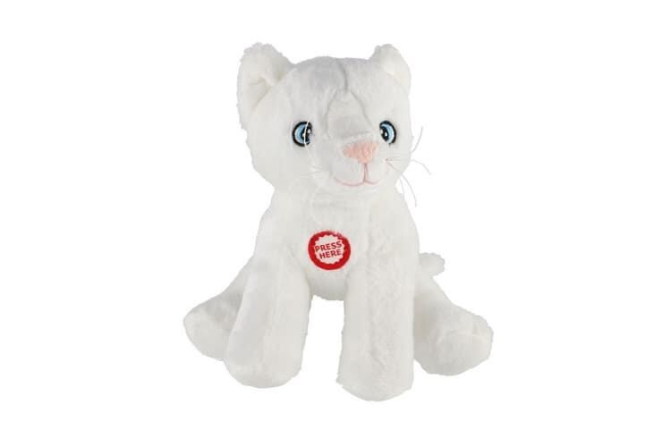 Maskot Leo, krémová kočka 15 cm