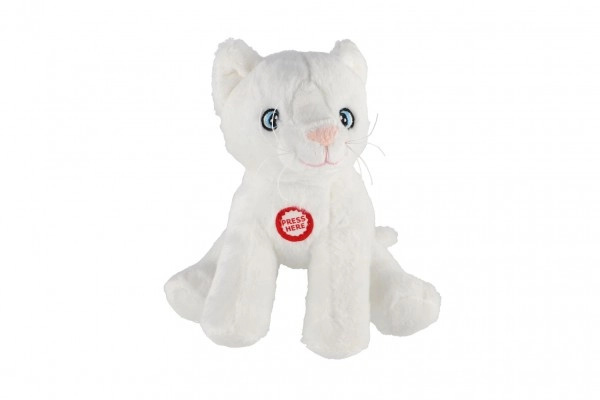 Maskot Leo, krémová kočka 15 cm