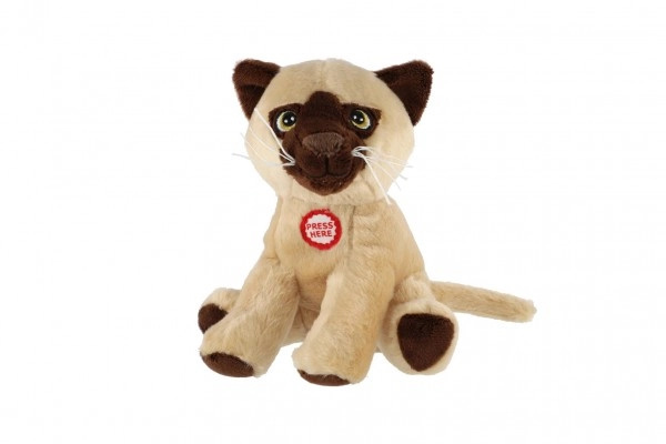 Teddies Kočka sedící se em 15 cm
