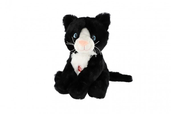 Teddies Kočka sedící se zvukem 20 cm