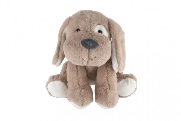 Teddies Pes/Pejsek sedící světle hnědý v sáčku 0+ 30 cm