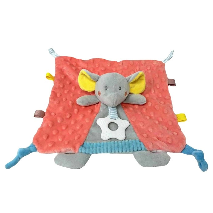 Teddies Slon usínáček chrastítko plyš 25x25cm barevný