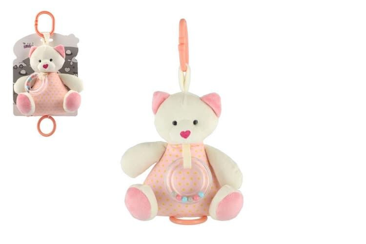 Pozytywka Medvěd 18 cm růžový