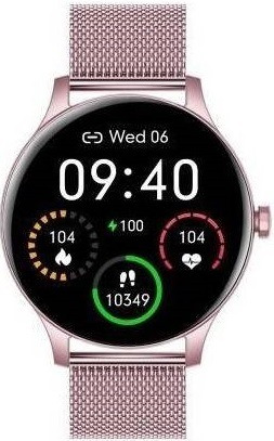 Chytré hodinky Garett Classy / 1,3" IPS / Bluetooth 5.0 / IP68 / výdrž až 10 dní / růžová Varianta: ivi1