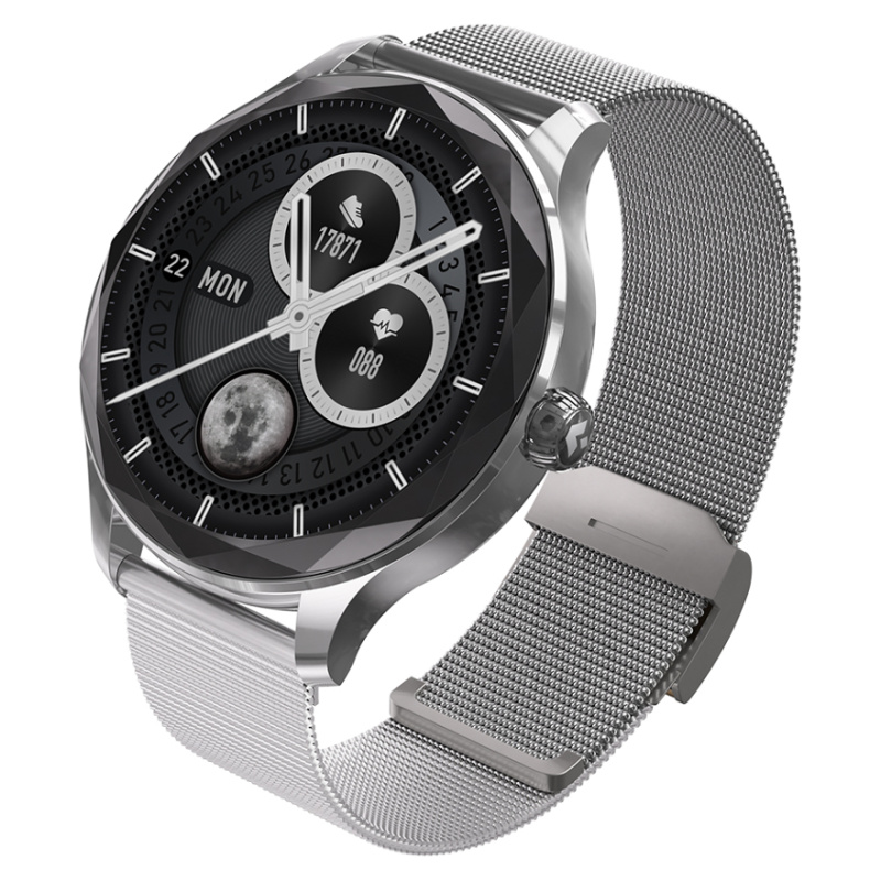 Garett Smartwatch Viva silver steel Zlatá