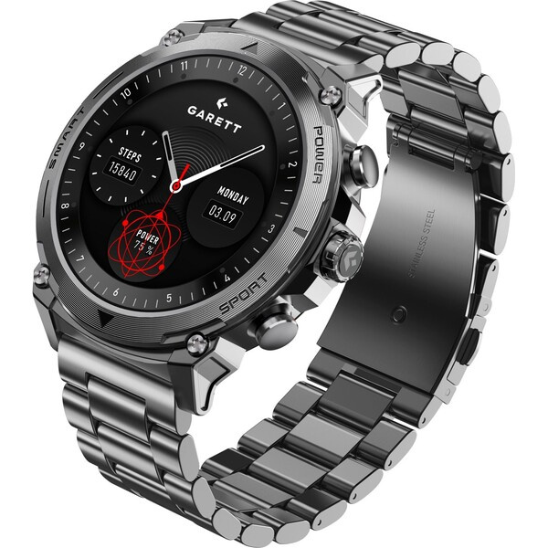 Garett Smartwatch Atom Silver Steel Stříbrná