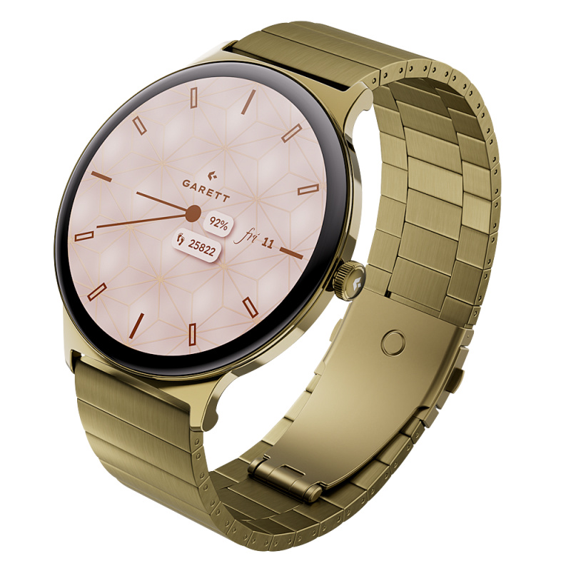 GARETT Smartwatch verona 2 zlatá gold solid steel chytré hodinky