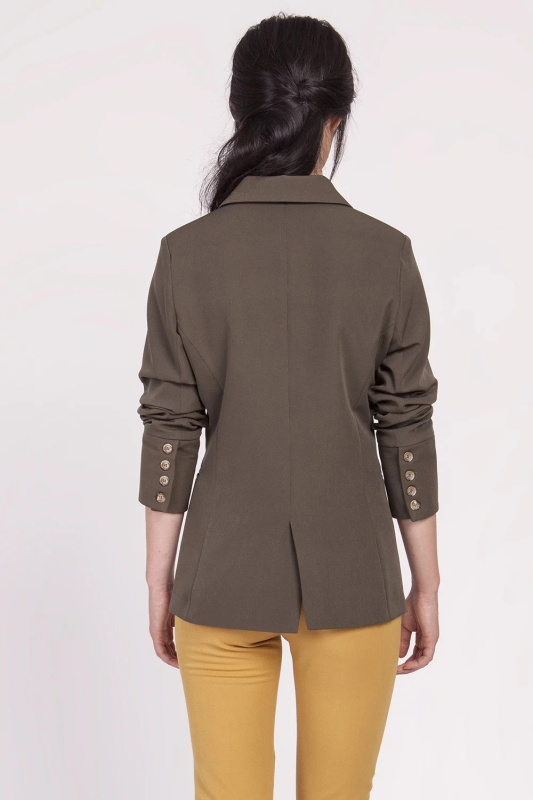 Dámské sako ZA118 - Lanti L-40 khaki-tm.Zelená