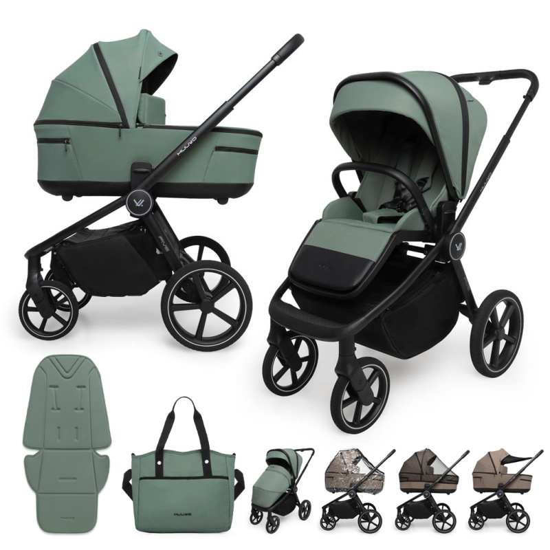 Muuvo Five kočárek 2v1 Pine Green