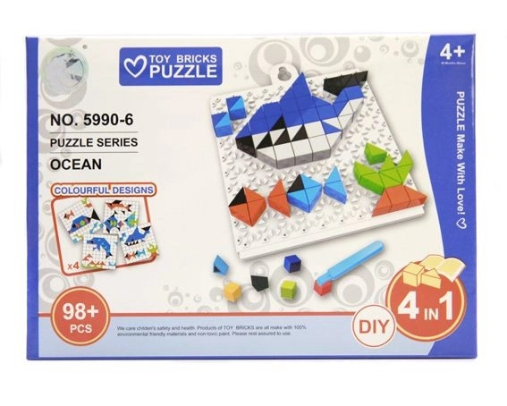 Puzzle skládačka mořská zvířata 98 dílků