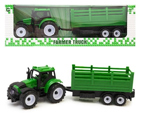 Traktor s přívěsem - 1 kus