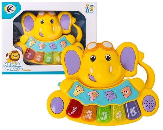 Mini dětská harmonika slon - 1 kus