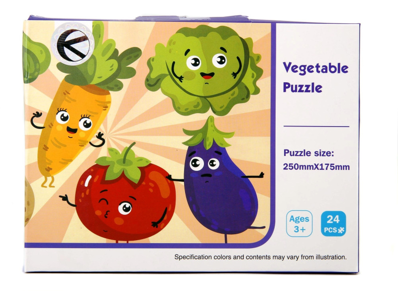 Dětské puzzle zelenina 24 dílků - 1 kus