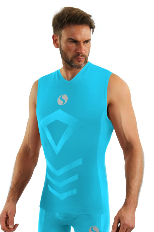 TERMO TRIČKO BEZ RUKÁVŮ CL38 Červená XXL/3XL