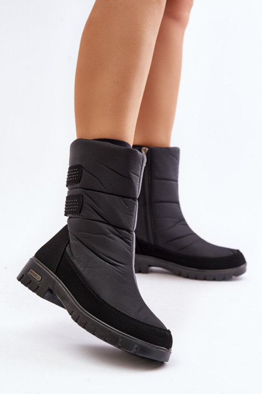 Dámské Sněhule Na Zip Progress PROGJ-21-16 Černé 39