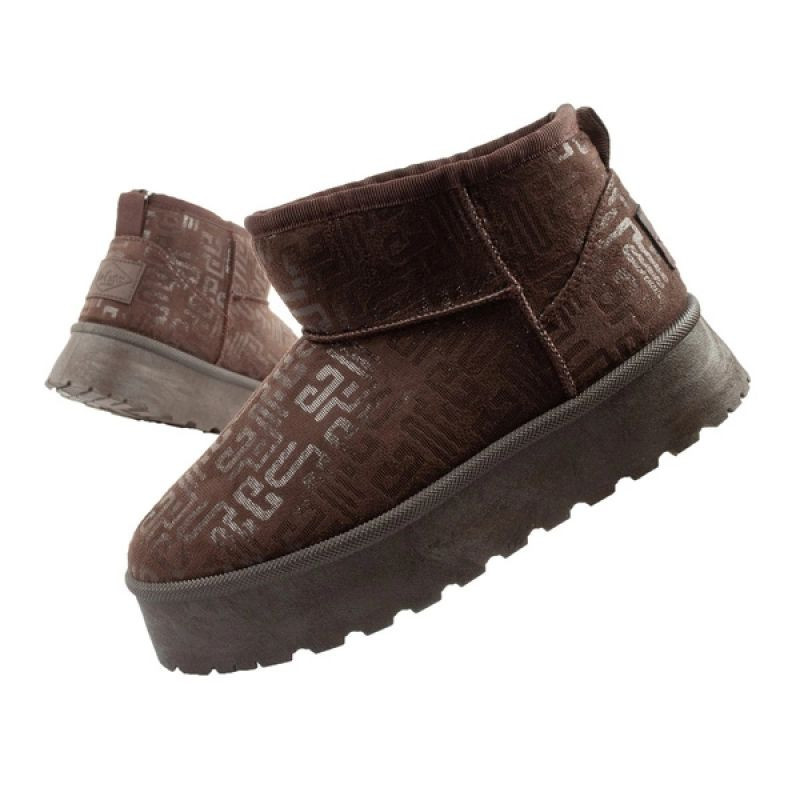 Lee Cooper snow boots women winter fashion fur insulated boots dark brown dámské 41