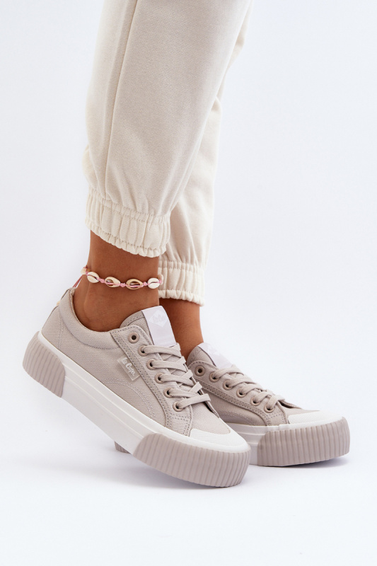 Dámské tenisky se silnou podrážkou Lee Cooper šedá Velikost: 39