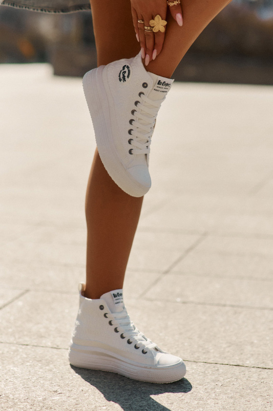 Dámské Tenisky Na Platformě Lee Cooper LCW-25-44-3209L Bílé 40