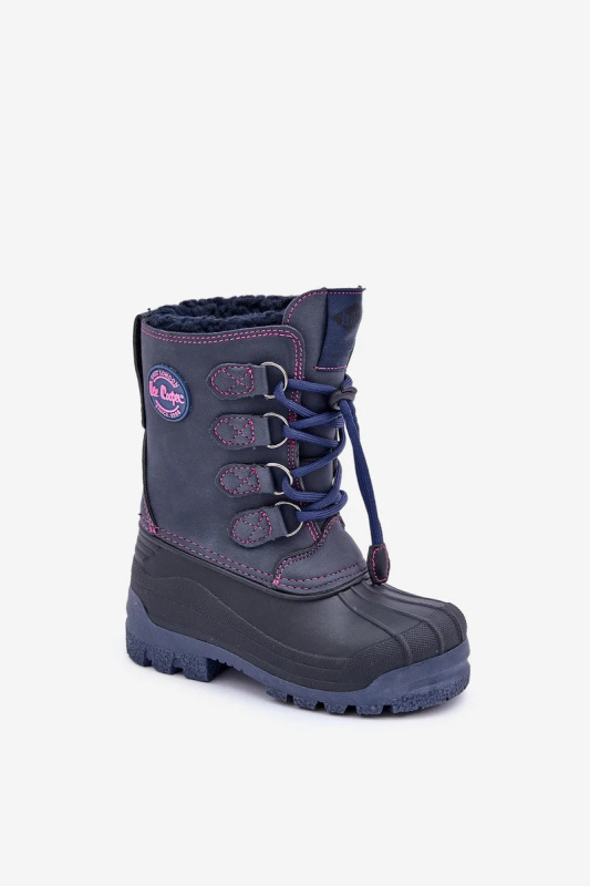 Vysoké Teplé Dětské Sněhule se Stahováním Lee Cooper LCJ-24-44-2843K Modré 29