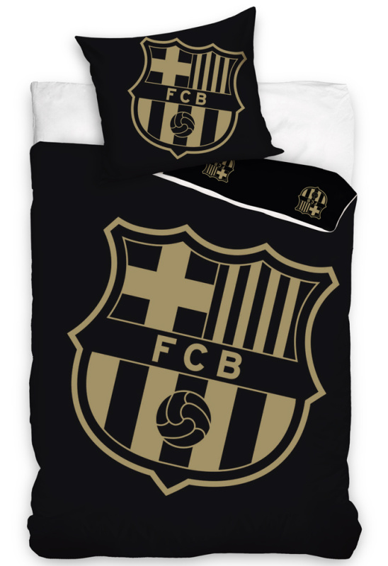 Carbotex Fotbalové povlečení FC Barcelona Gradient Black