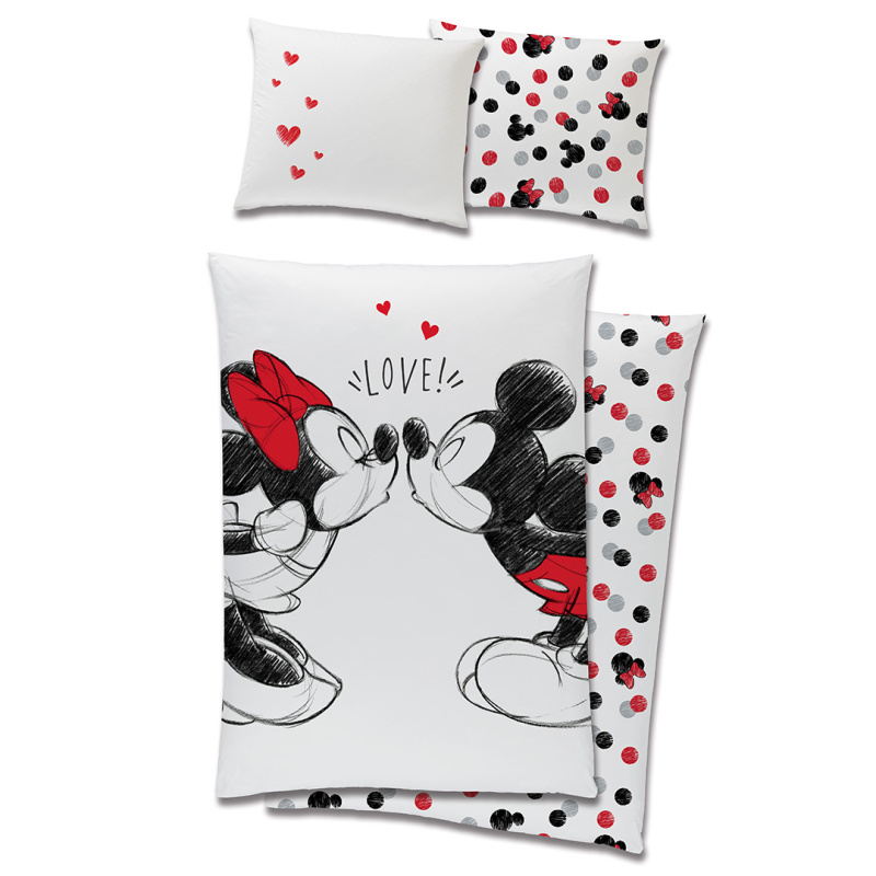 Carbotex Dětské povlečení Minnie a Mickey Mouse Love