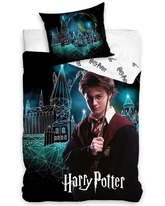Carbotex Dětské povlečení Harry Potter Kouzelné Bradavice
