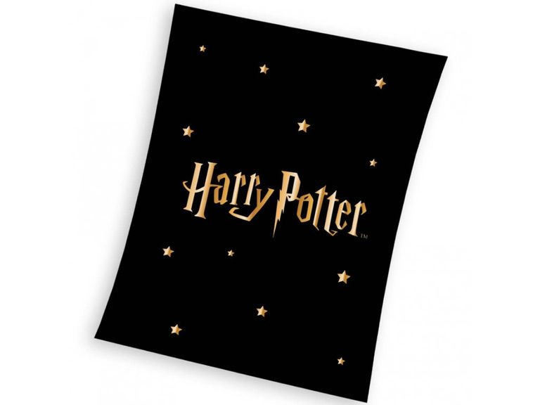Carbotex Dětská deka Harry Potter Gold Stars 130x170 cm