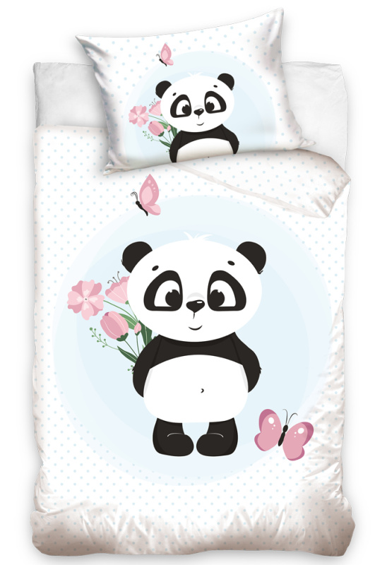 Carbotex Povlečení bavlna do postýlky Roztomilá Panda Varianta: Povlečení bavlna do postýlky Roztomilá Panda 100x135, 40x60 cm