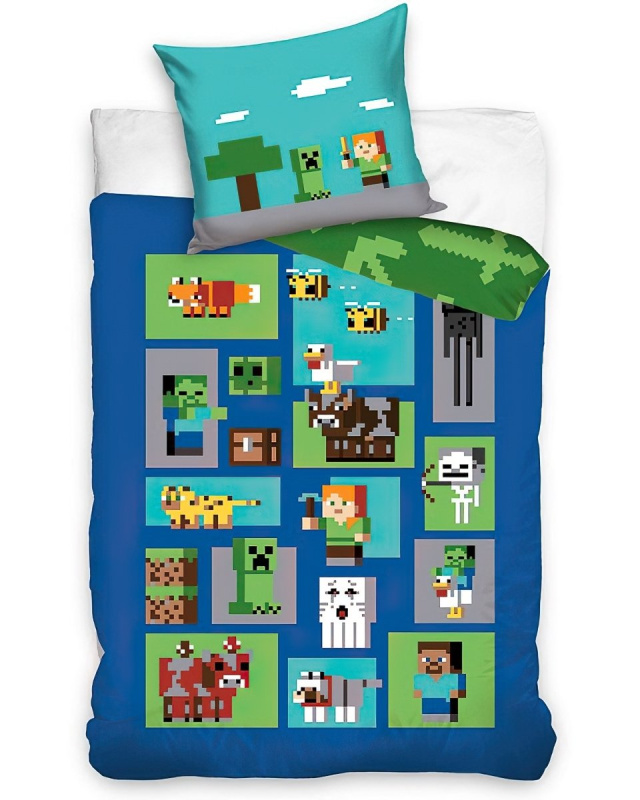 Carbotex Dětské povlečení Minecraft Figure