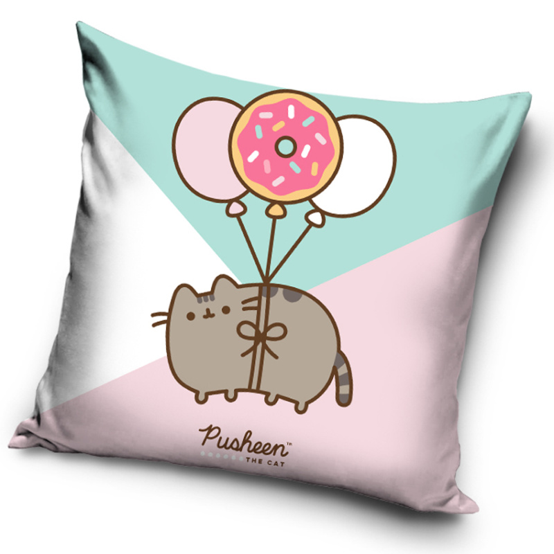 Carbotex Povlak na polštářek Kočička Pusheen Kurz Létání