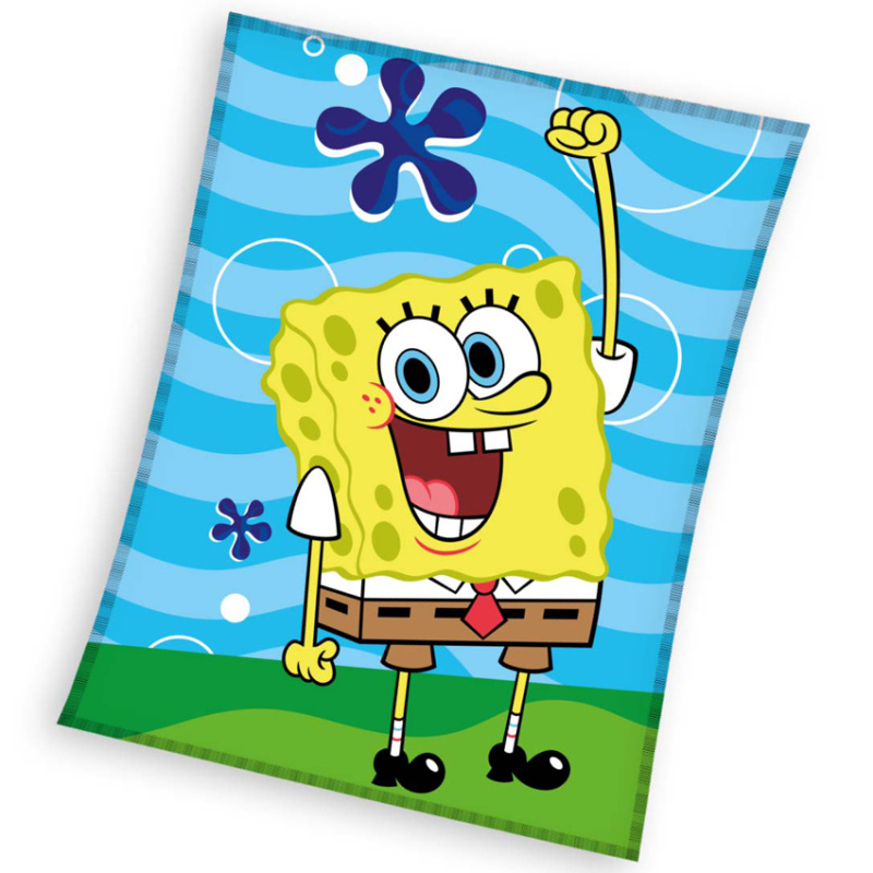 Carbotex Dětská deka Sponge Bob Zábava v Moři 130x170 cm