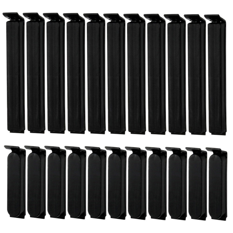 VILDE Spony na sáčky, skřipec na uzavření sáčků, 22ks, černá