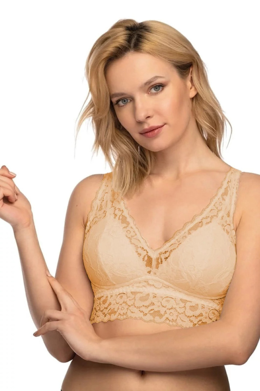 Dámská podprsenka Kaja Béžová - Nipplex  béžová XS - 36