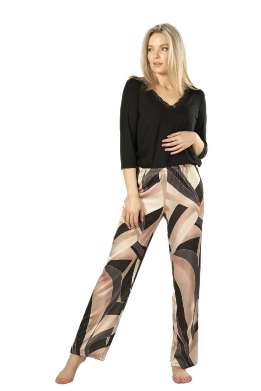 Dámské pyžamo Delfina - NIPPLEX šedá S