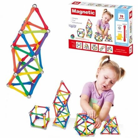 Magnetická stavebnice Woopie 70 dílků