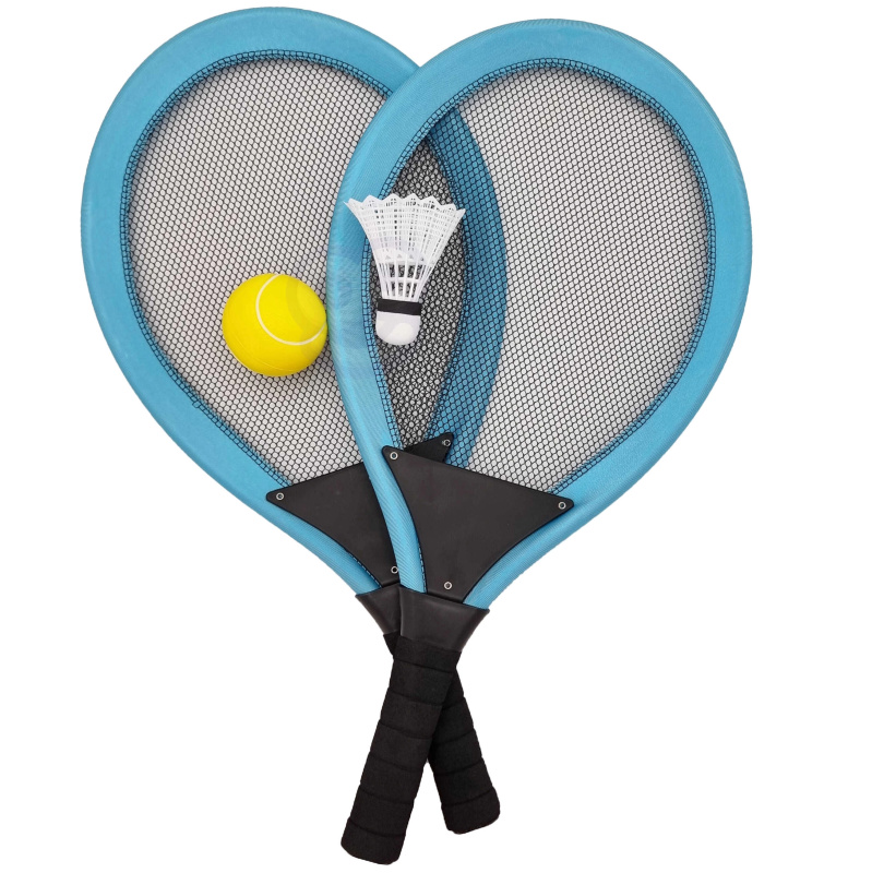 Velké rakety na tenis a badminton pro děti s míčkem