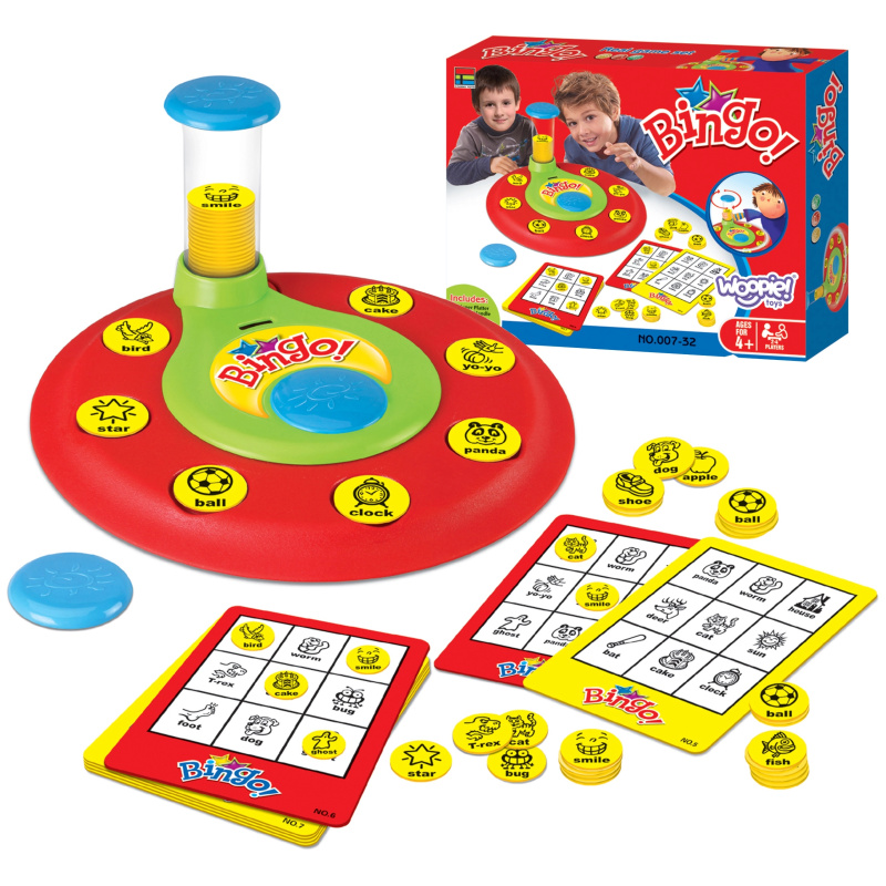Woopie bingo hra přizpůsob a přiřaď žetony