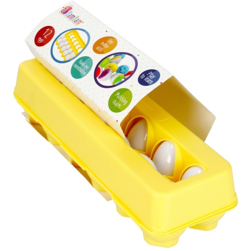 Bam-Bam Egg Shape Sorter Set aktivity vkládačka 18m+ 10 ks