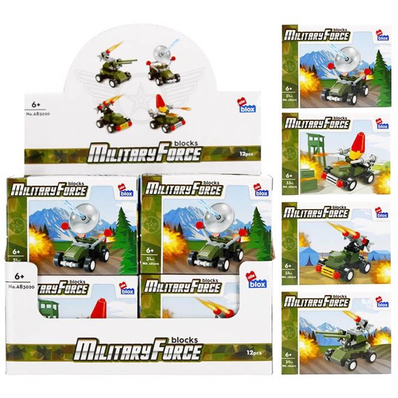 Stavebnice vojenská vozidla – 4 varianty