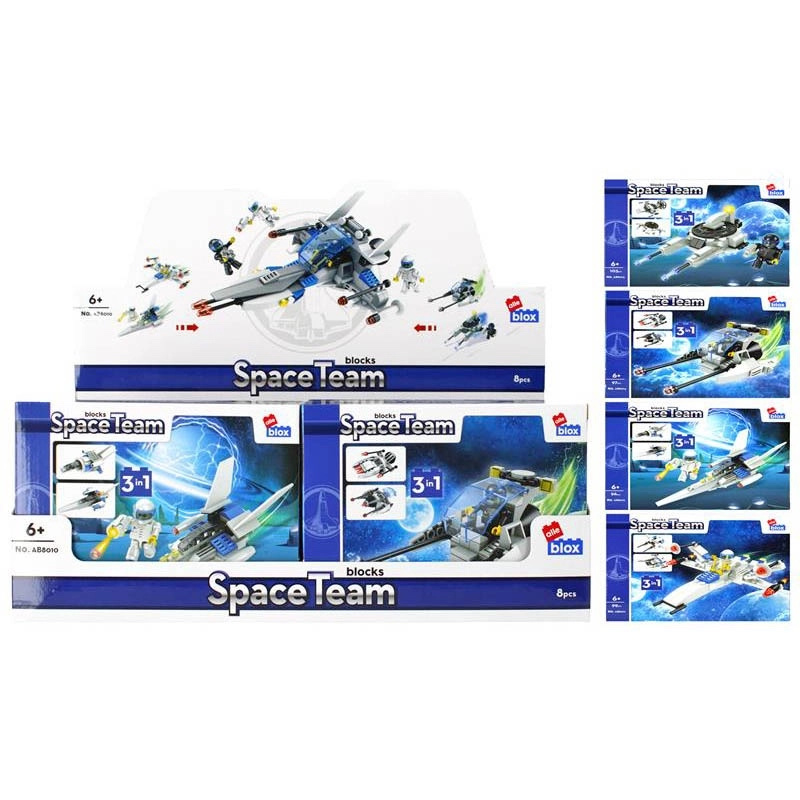 Stavebnice vesmírná stíhačka 3v1 – 4 varianty