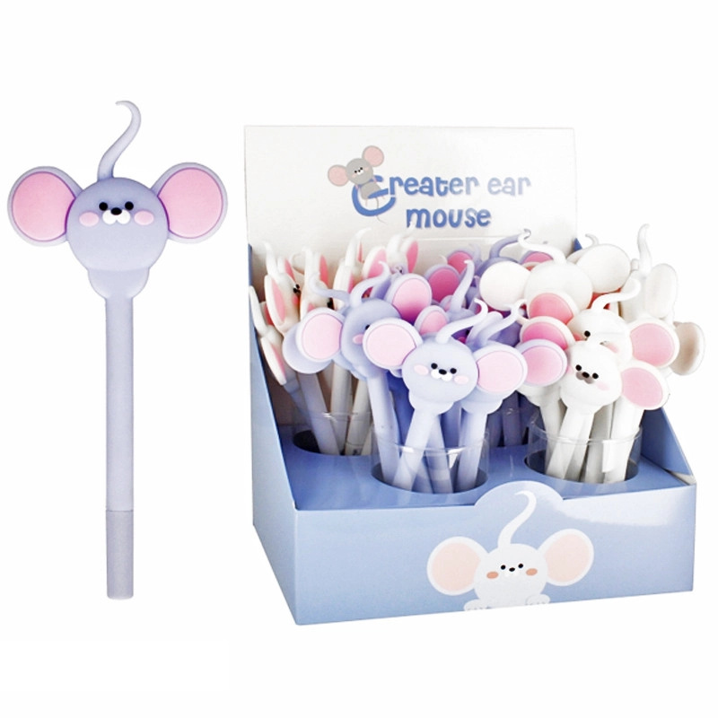 Roztomilé kuličkové pero myška 17 cm