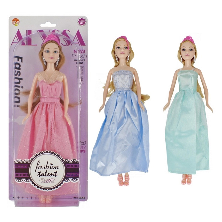 Módní panenka v plesových šatech