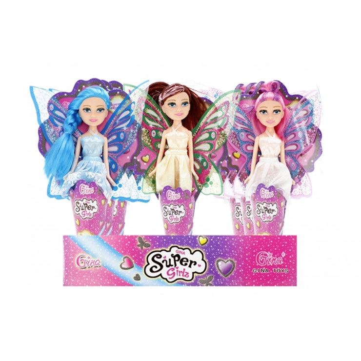 Panenka víla s třpytivými křídly