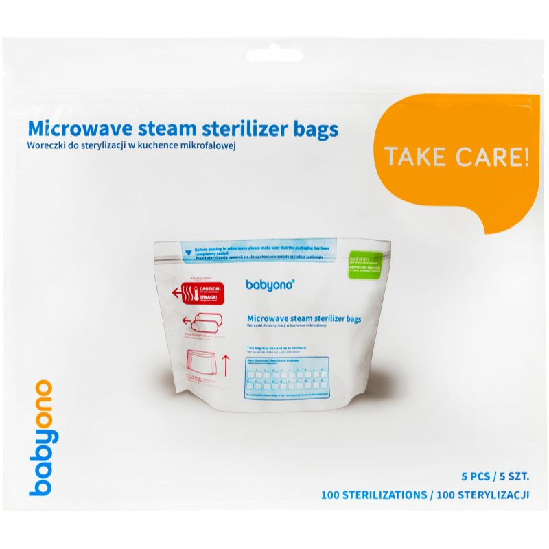 BabyOno Sterilizační sáčky do mikrovlnky 5 ks