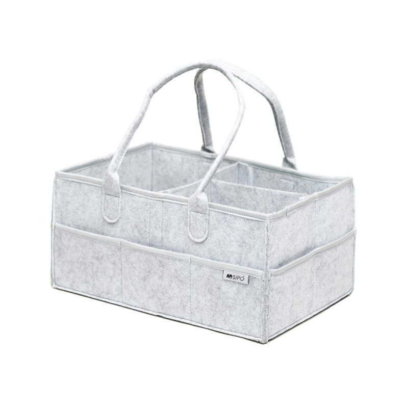 Sipo Organizér nejen na hygienické potřeby pro děti, plstěný, ŠEDÝ