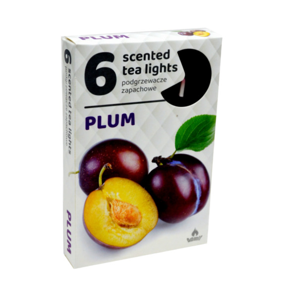 Admit Svíčka čajová vonná 6ks Plum