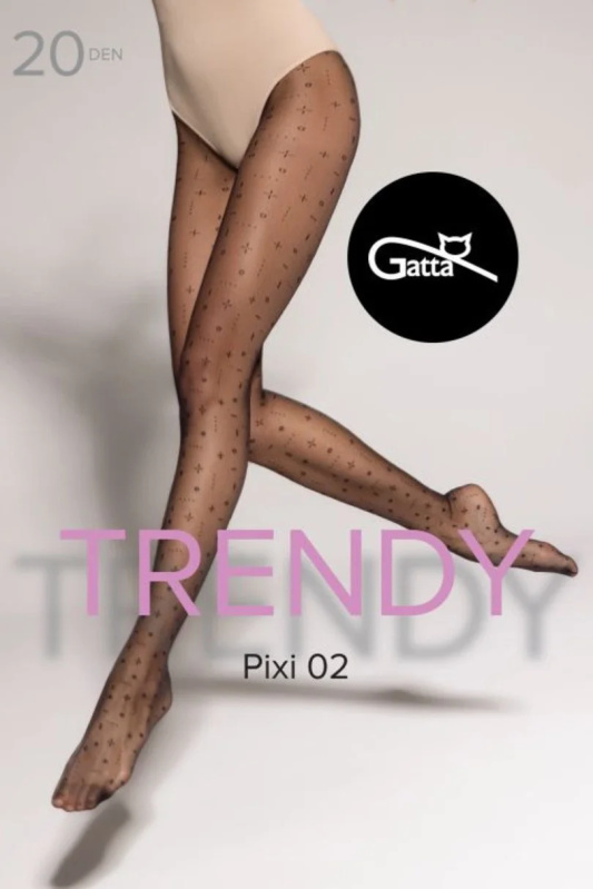 Dámské punčochové kalhoty PIXI - 02 20 DEN NERO 2-S